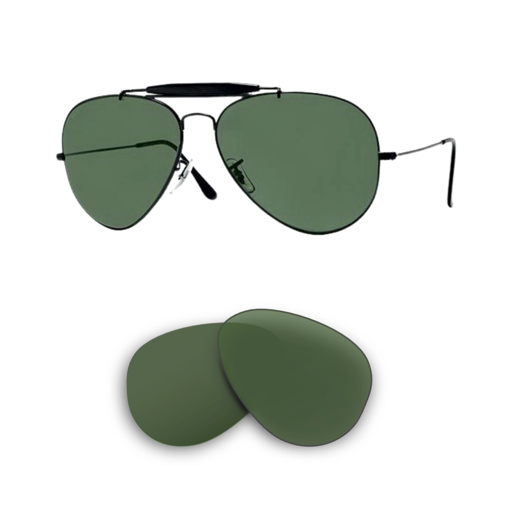 Lentes de reposição Ray-Ban 3407 Outdoorsman II Rainbow Compatíveis