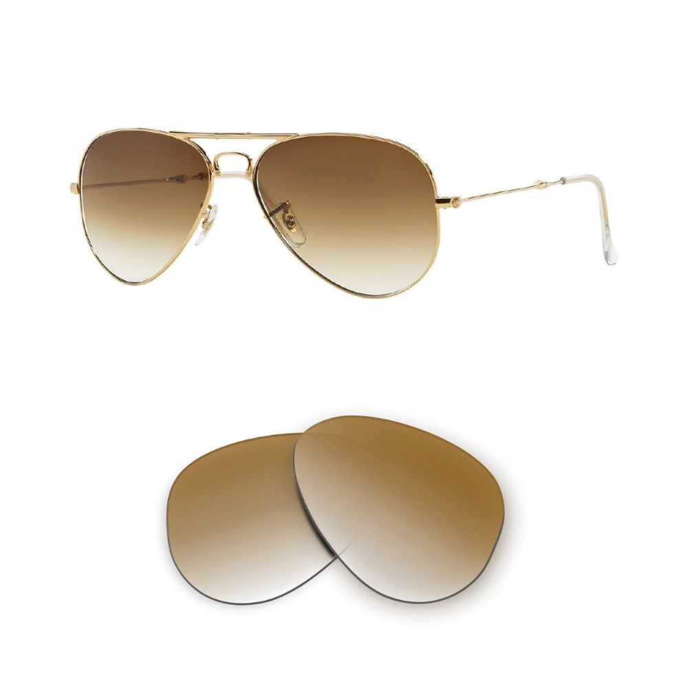 Lentes de reposição Ray-Ban 3479 Aviator Folding Compatíveis