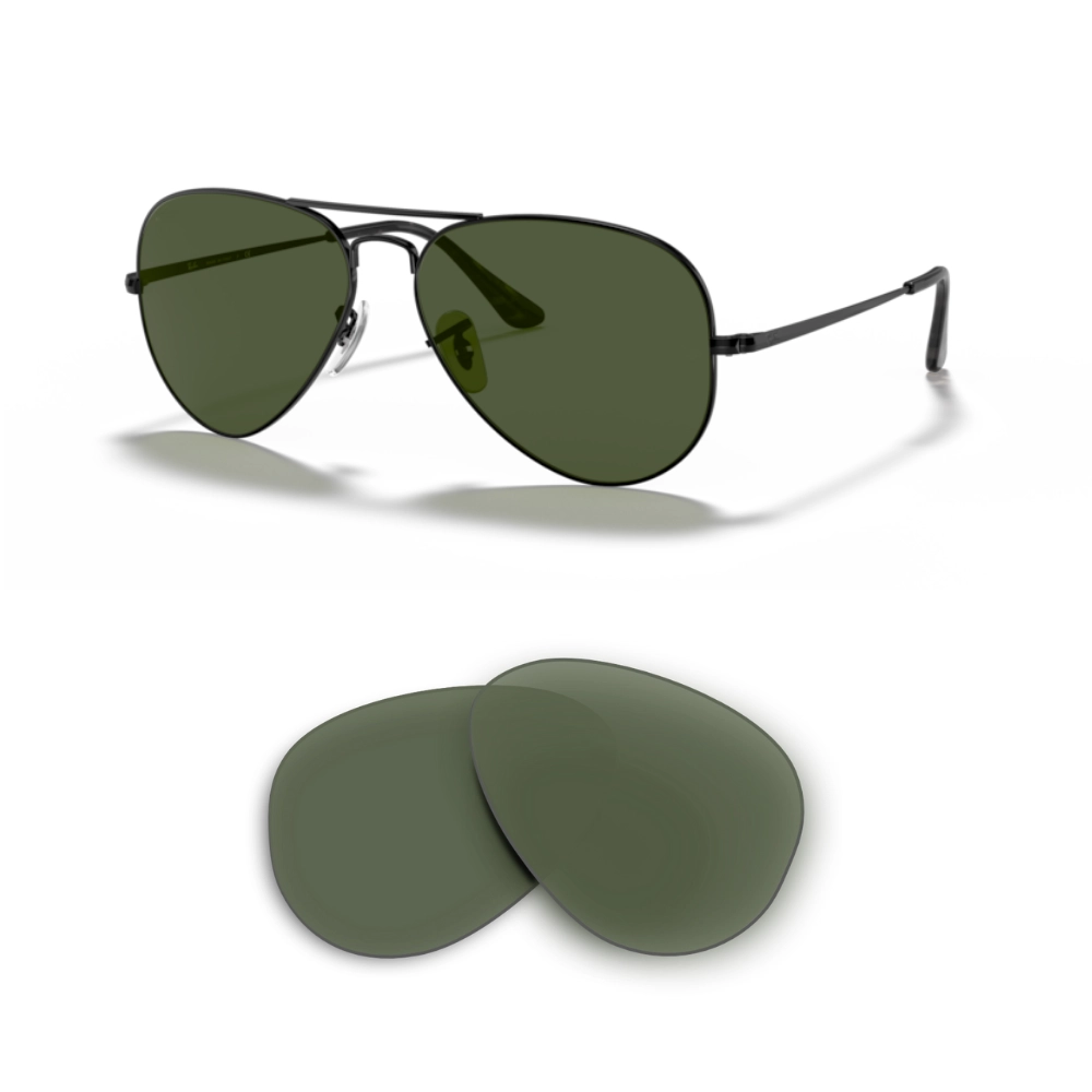 Lentes de reposição Ray-Ban 3689 Aviator Metal II Compatíveis