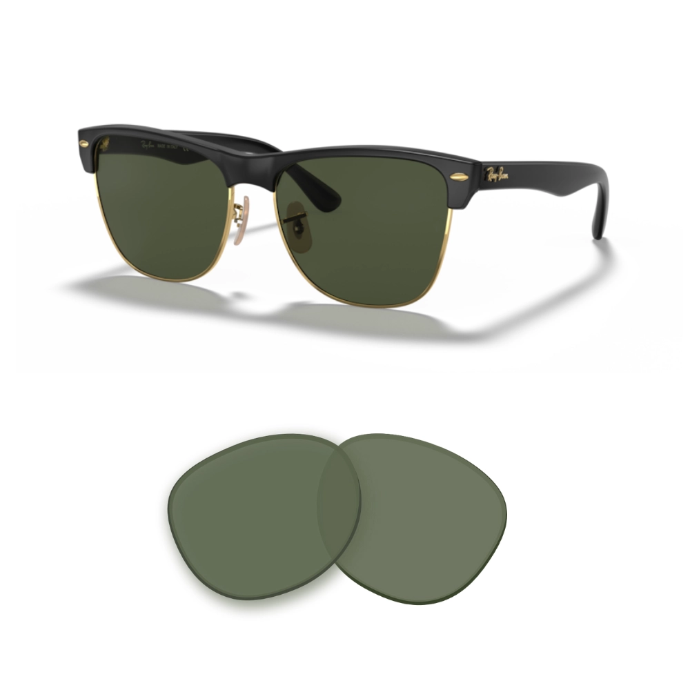 Lentes de reposição Ray-Ban 4175 Clubmaster Oversize Compatíveis