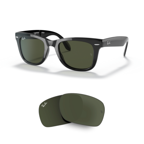 Lentes de reposição Ray-Ban 4105 FOLDING WAYFARER Originais
