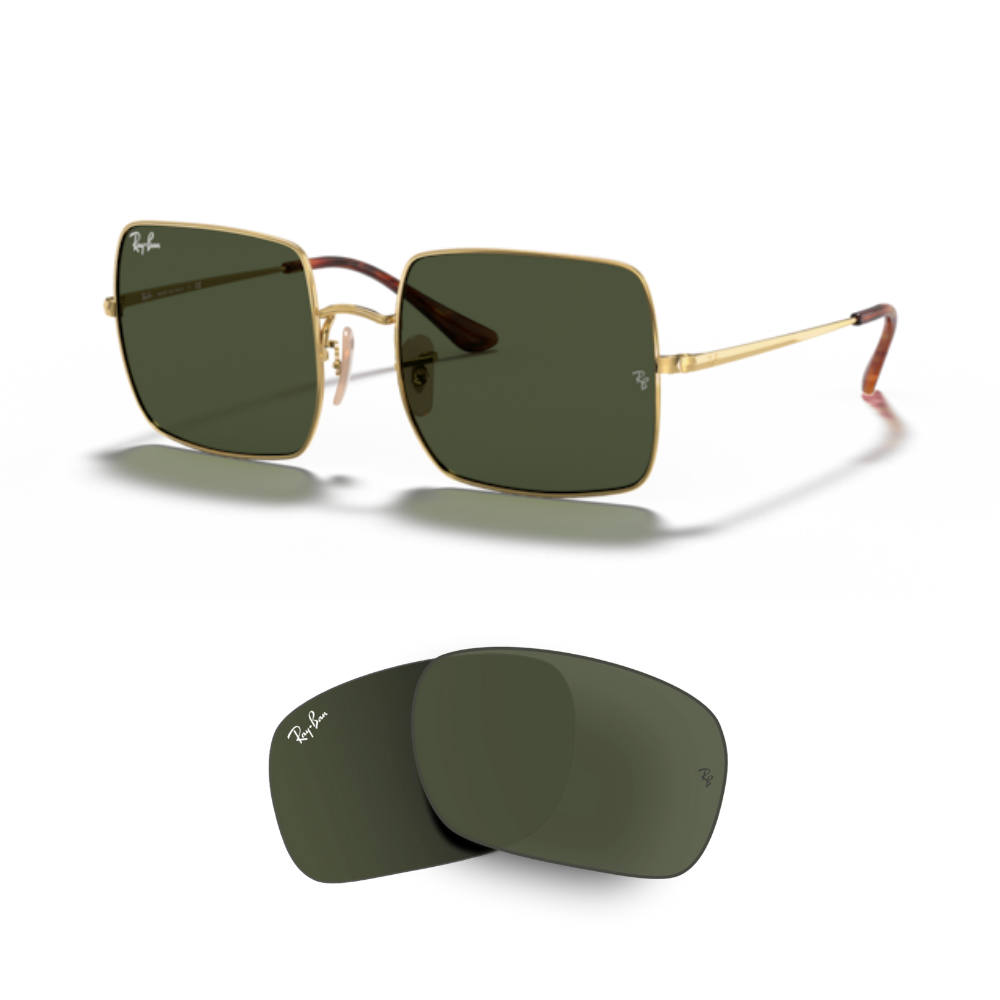 Lentes de reposição Ray Ban 1971 Square Originais