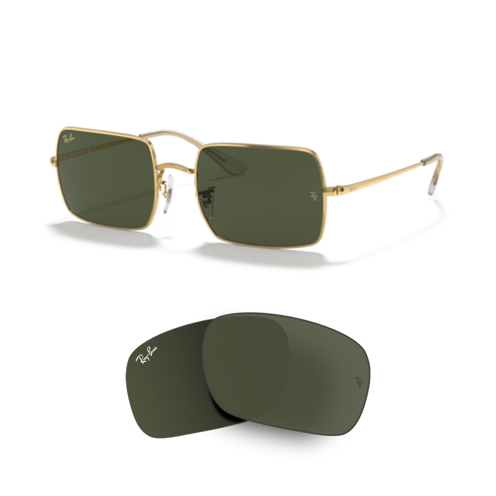 Lentes de reposição Ray-Ban 1969 RECTANGLE Originais