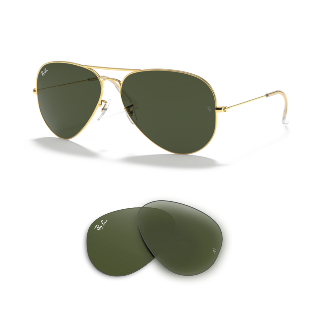 Lentes de reposição Ray-Ban 3026 AVIATOR LARGE METAL II Originais