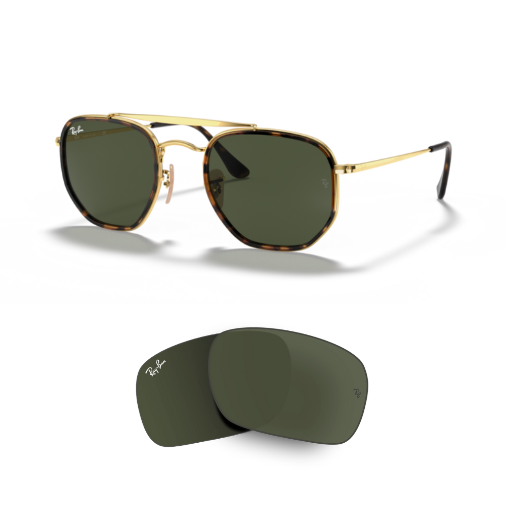 Lentes de reposição Ray Ban 3648M THE MARSHAL II Originais