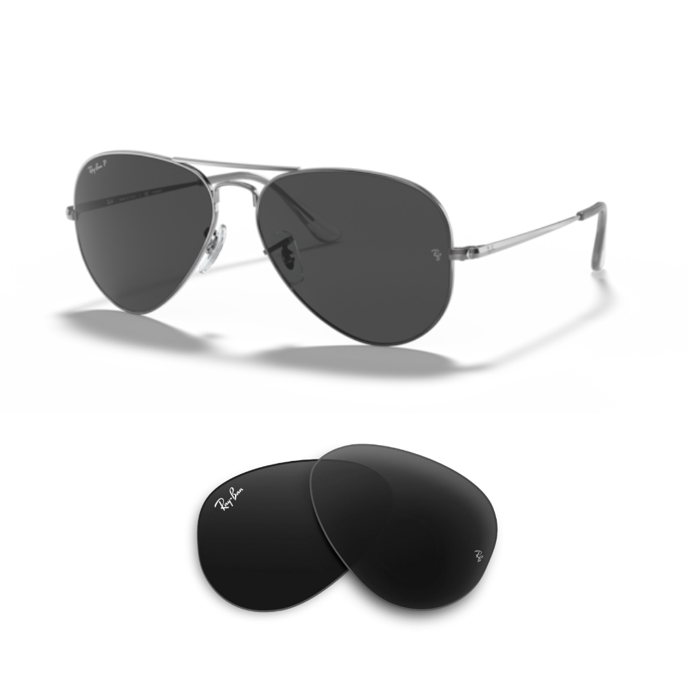 Lentes de reposição Ray-Ban 3689 AVIATOR METAL II Originais