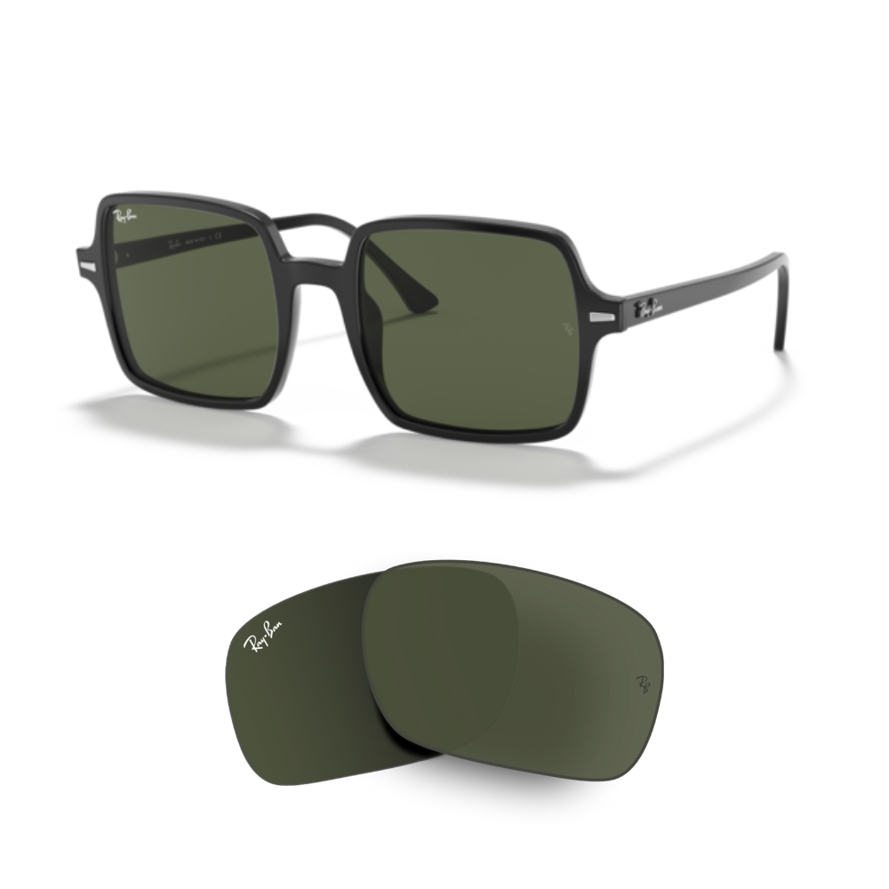Lentes de reposição Ray-Ban 1973 SQUARE II Originais