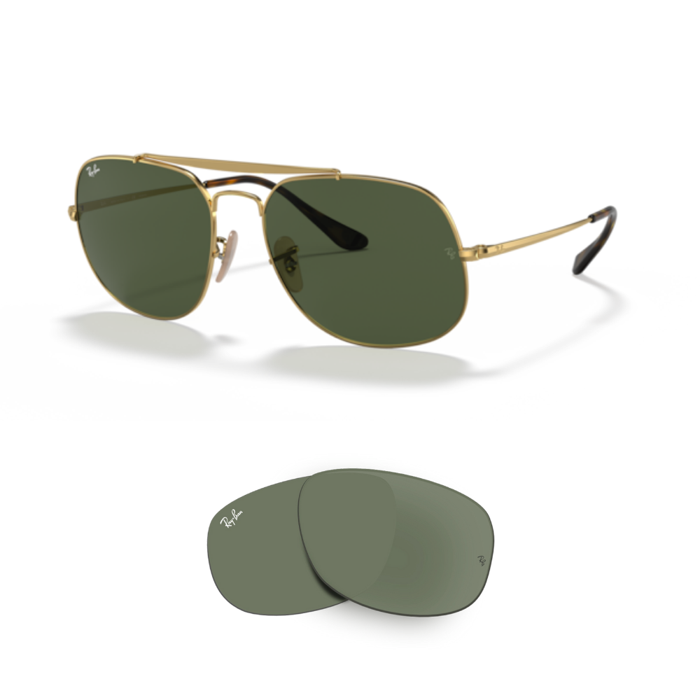 Lentes de reposição Ray-Ban 3561 THE GENERAL Originais