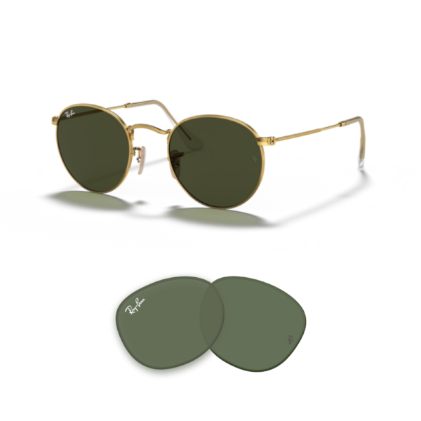 Lentes de reposição Ray-Ban 3447 ROUND METAL Originais