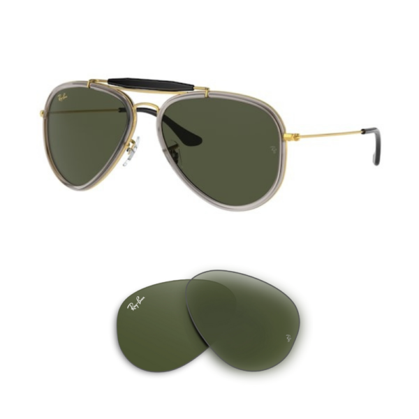 Lentes de reposição originais Ray-Ban RB3428 Road Spirit