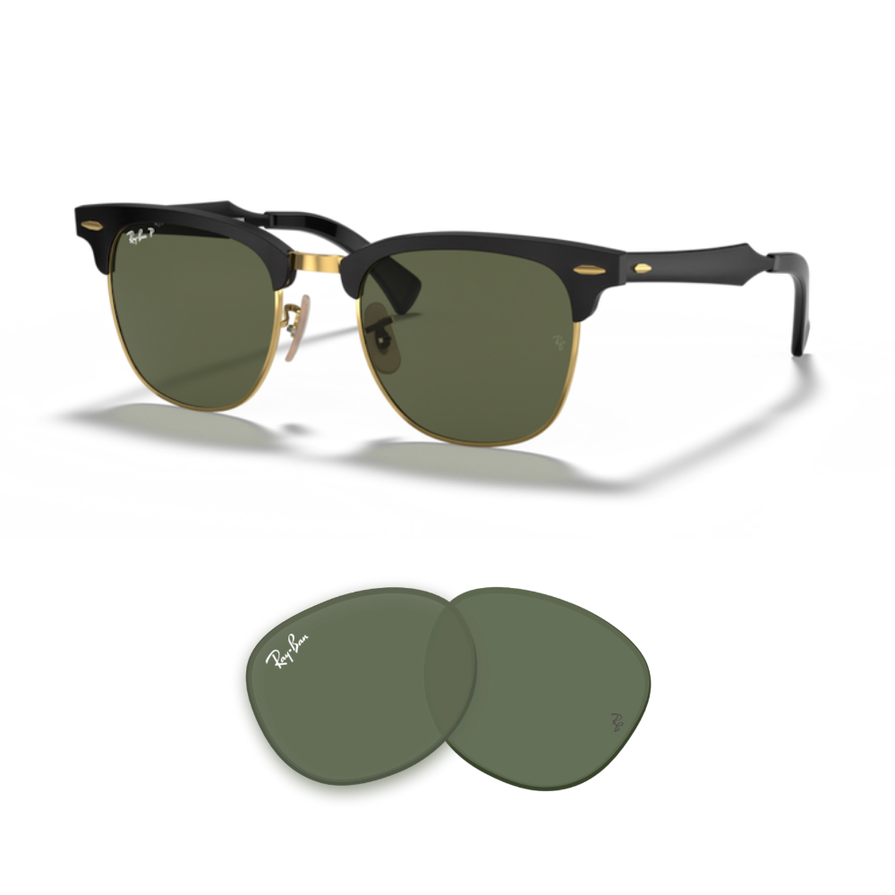 Lentes de reposição Ray-Ban 3507 CLUBMASTER ALUMINUM Originais