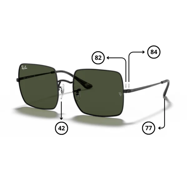 Peças de reposição Ray-Ban 1971 SQUARE Originais