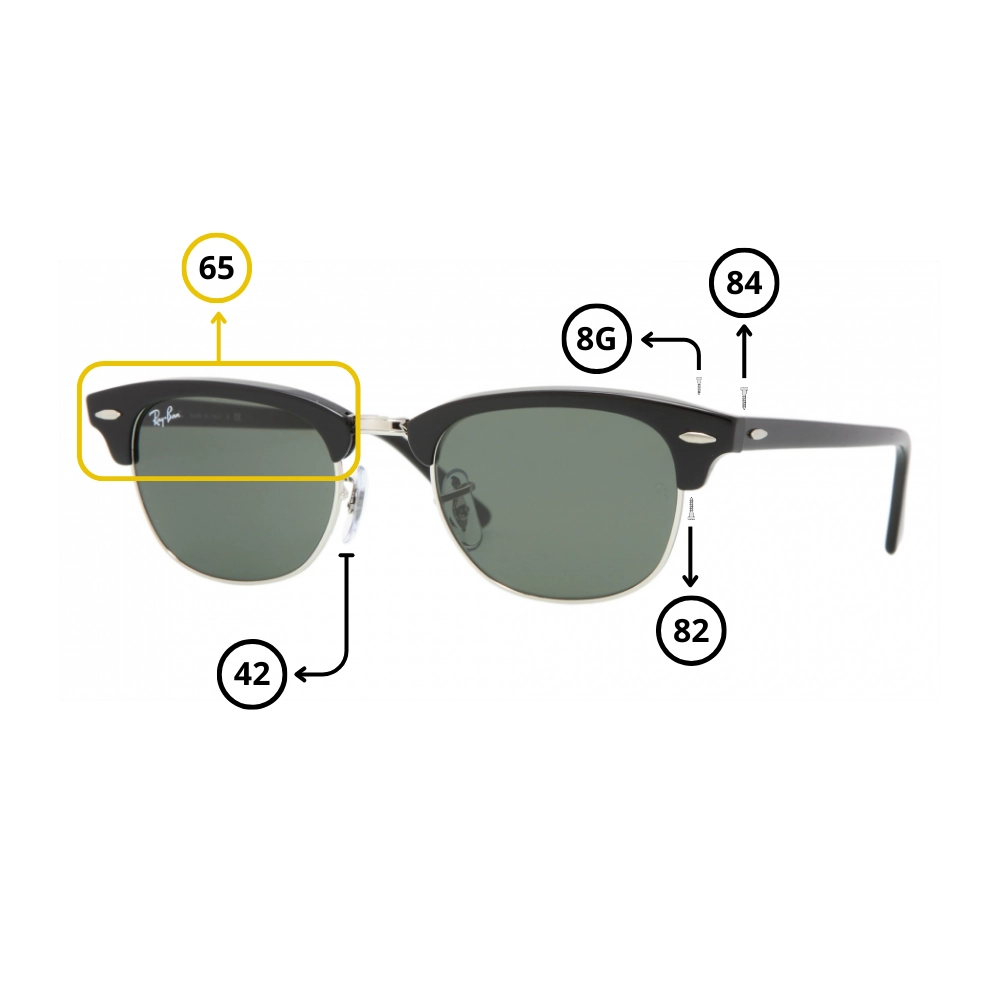 Peças de reposição Ray-Ban 2156