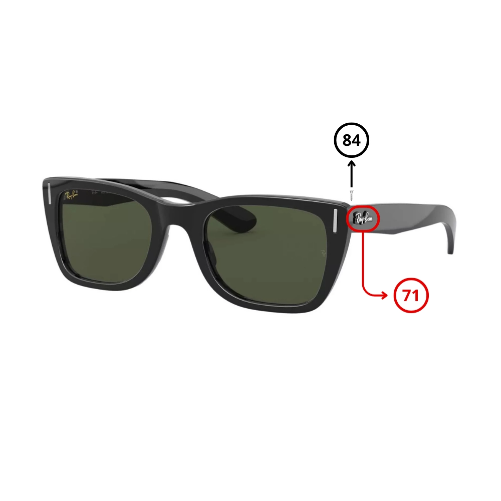 Peças de reposição Ray-Ban 2248 CARIBBEAN Originais