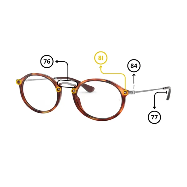 Peças de reposição Ray-Ban 2547V Originais