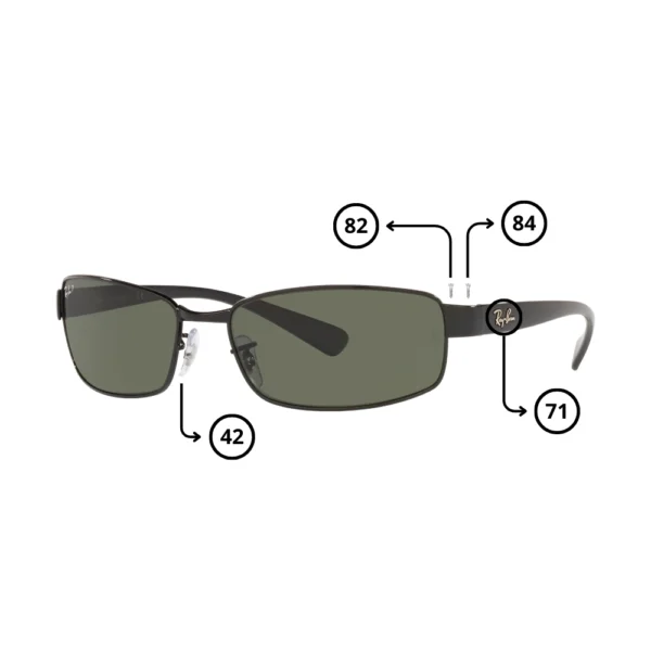 Peças de reposição Ray-Ban 3364