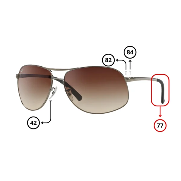 Peças de reposição Ray-Ban 3387