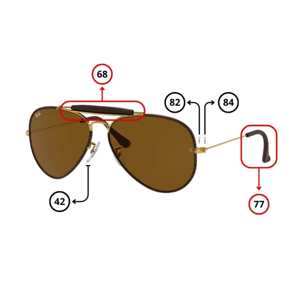 Peças de reposição Ray-Ban 3422Q