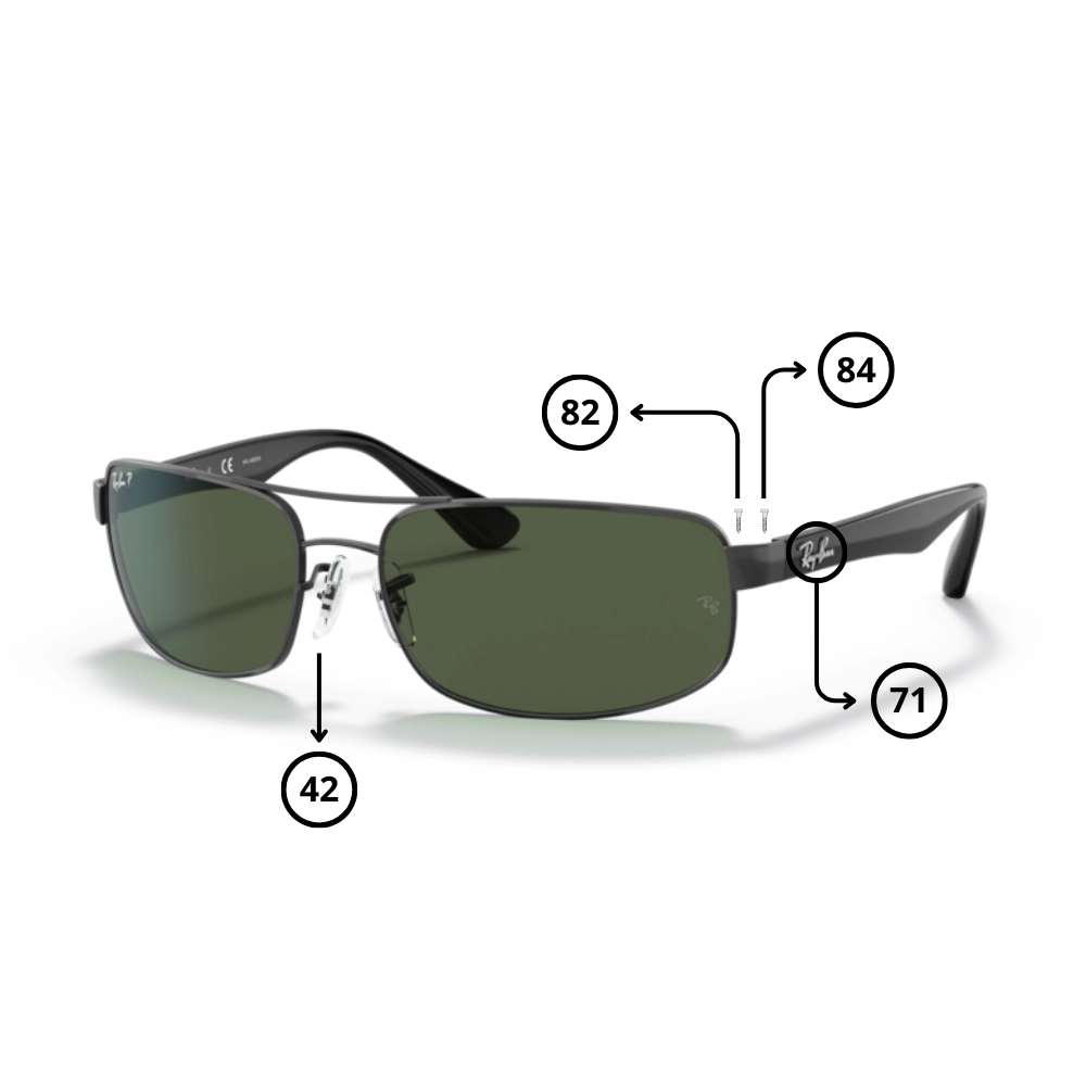 Peças de reposição Ray-Ban 3445