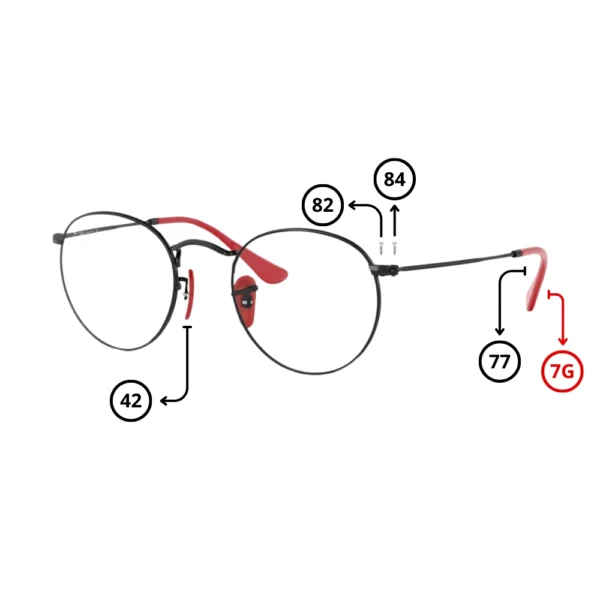 Peças de reposição Ray-Ban 3447V-M Originais