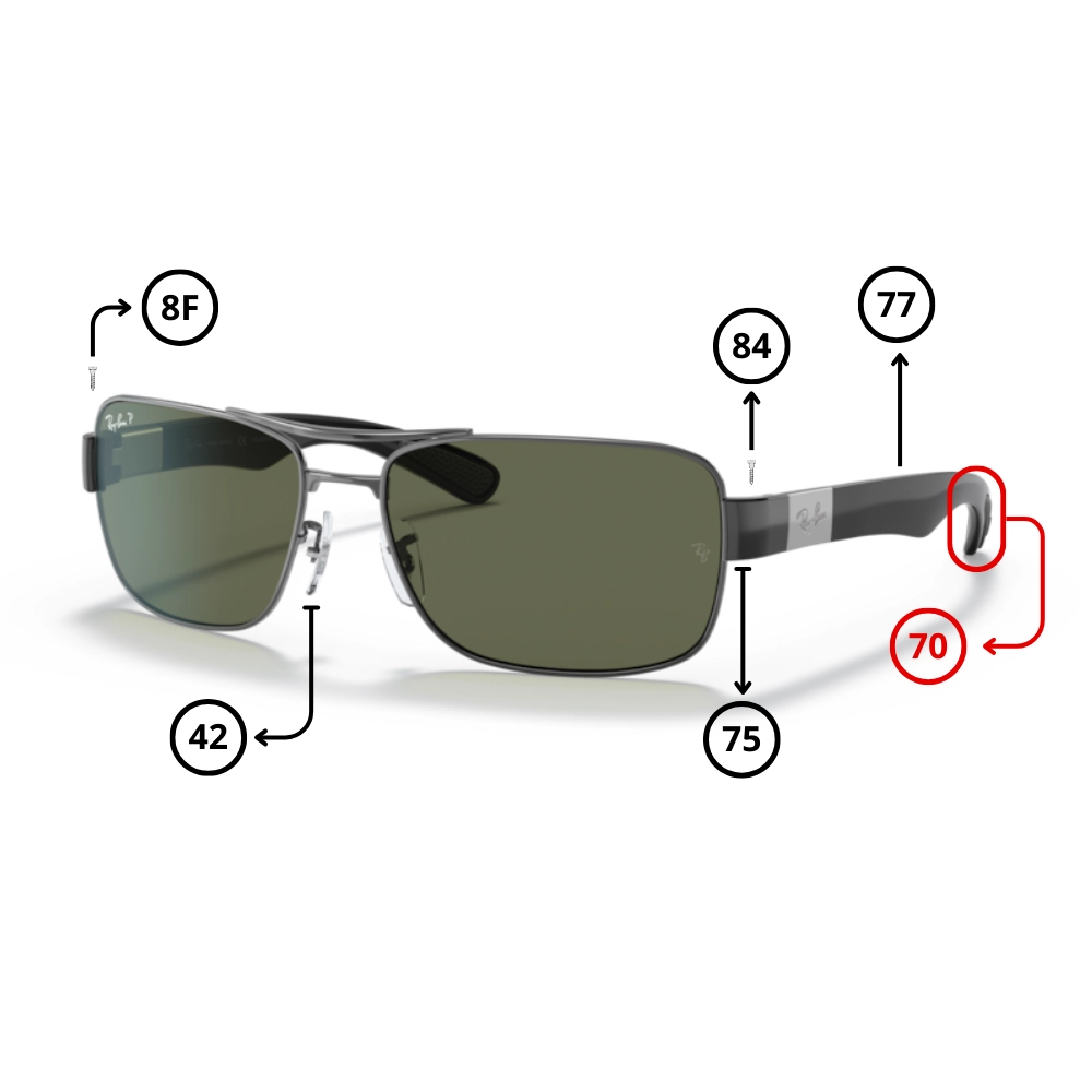 Peças de reposição Ray-Ban 3522 Originais