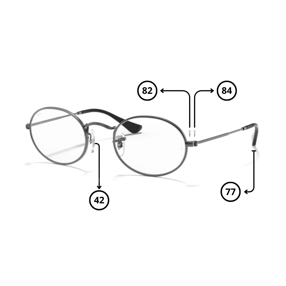 Peças de reposição Ray-Ban 3547V OVAL Originais