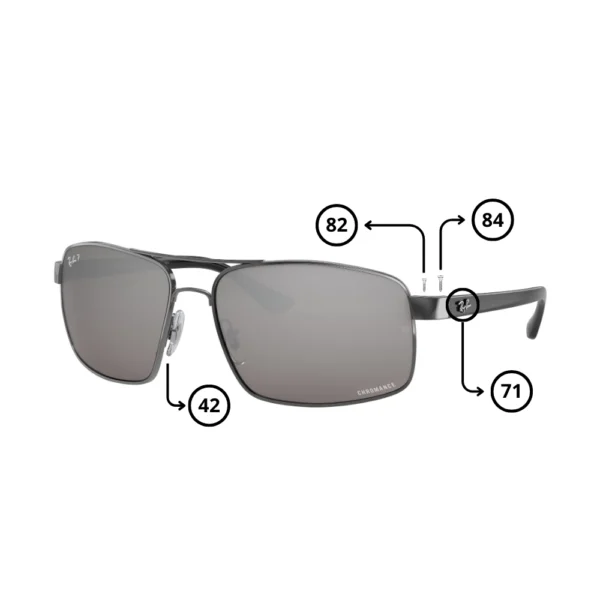 Peças de reposição Ray-Ban 3604CH Originais