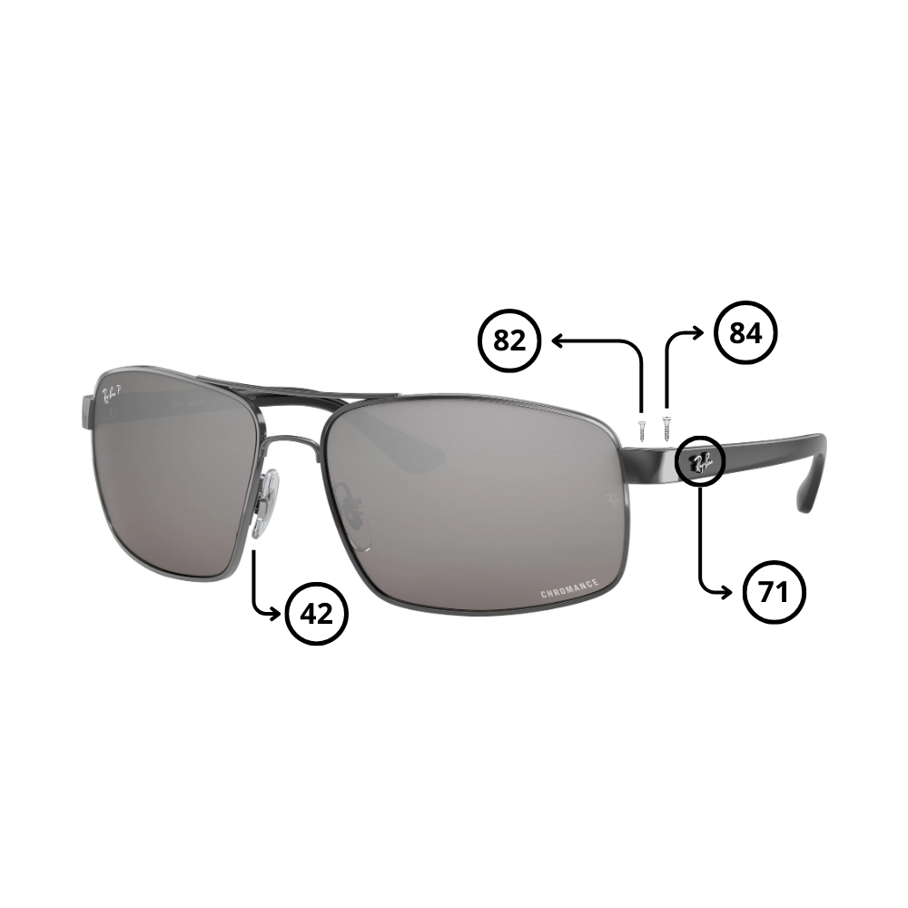 Peças de reposição Ray-Ban 3604CH Originais