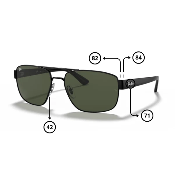 Peças de reposição Ray-Ban 3663 Originais