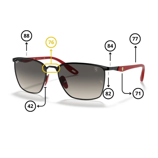 Peças de reposição Ray-Ban 3673M Originais
