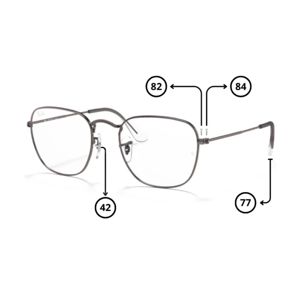 Peças de reposição Ray-Ban 3857V FRANK Originais