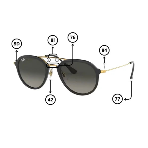 Peças de reposição Ray-Ban 4253