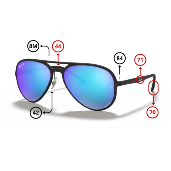 Peças de reposição Ray-Ban 4320CH Originais