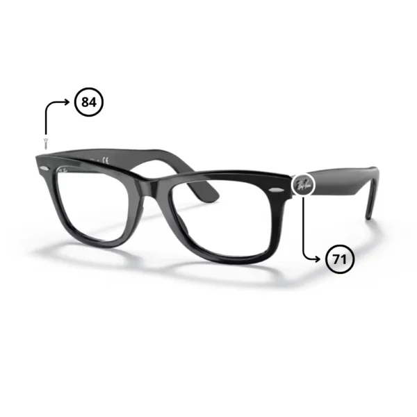 Peças de reposição Ray-Ban 5121 WAYFARER Originais