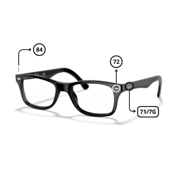 Peças de reposição Ray-Ban 5228 Originais