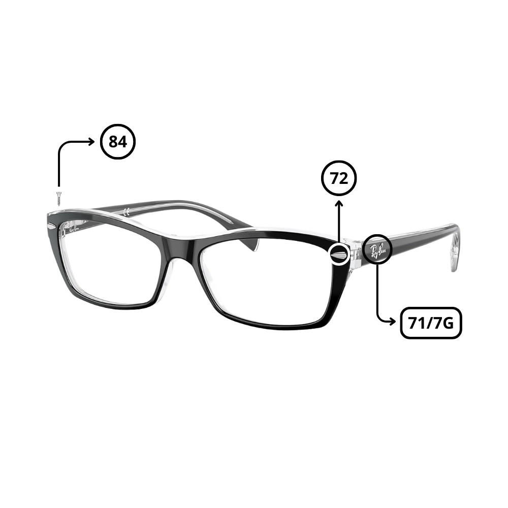Peças de reposição Ray-Ban 5255 Originais