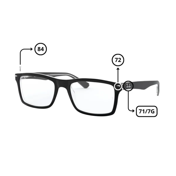 Peças de reposição Ray-Ban 5287 Originais