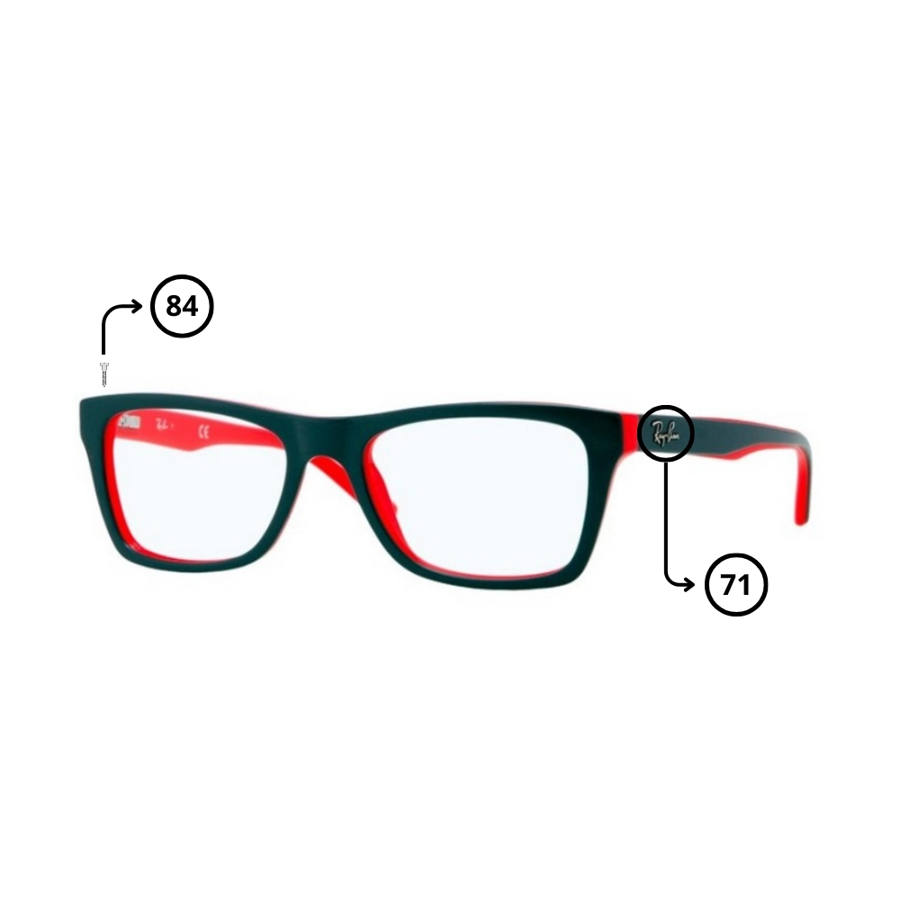 Peças de reposição Ray-Ban 5289 Originais