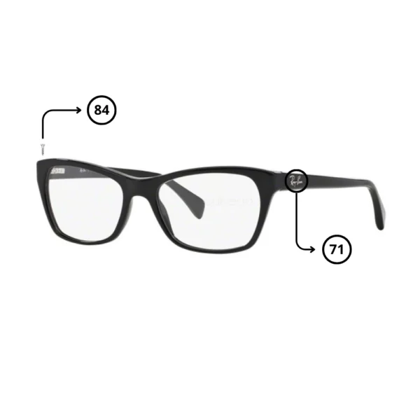 Peças de reposição Ray-Ban 5298 Originais