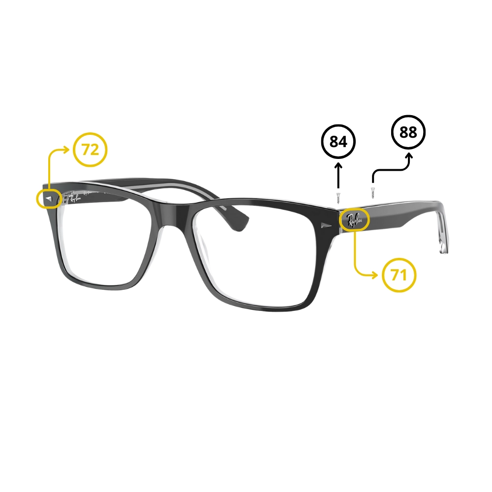 Peças de reposição Ray-Ban 5308 Originais