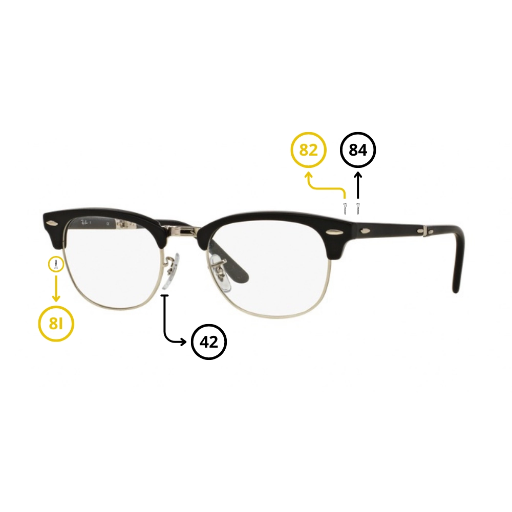 Peças de reposição Ray-Ban 5334 Originais