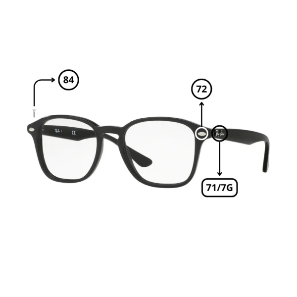 Peças de reposição Ray-Ban 5352 Originais
