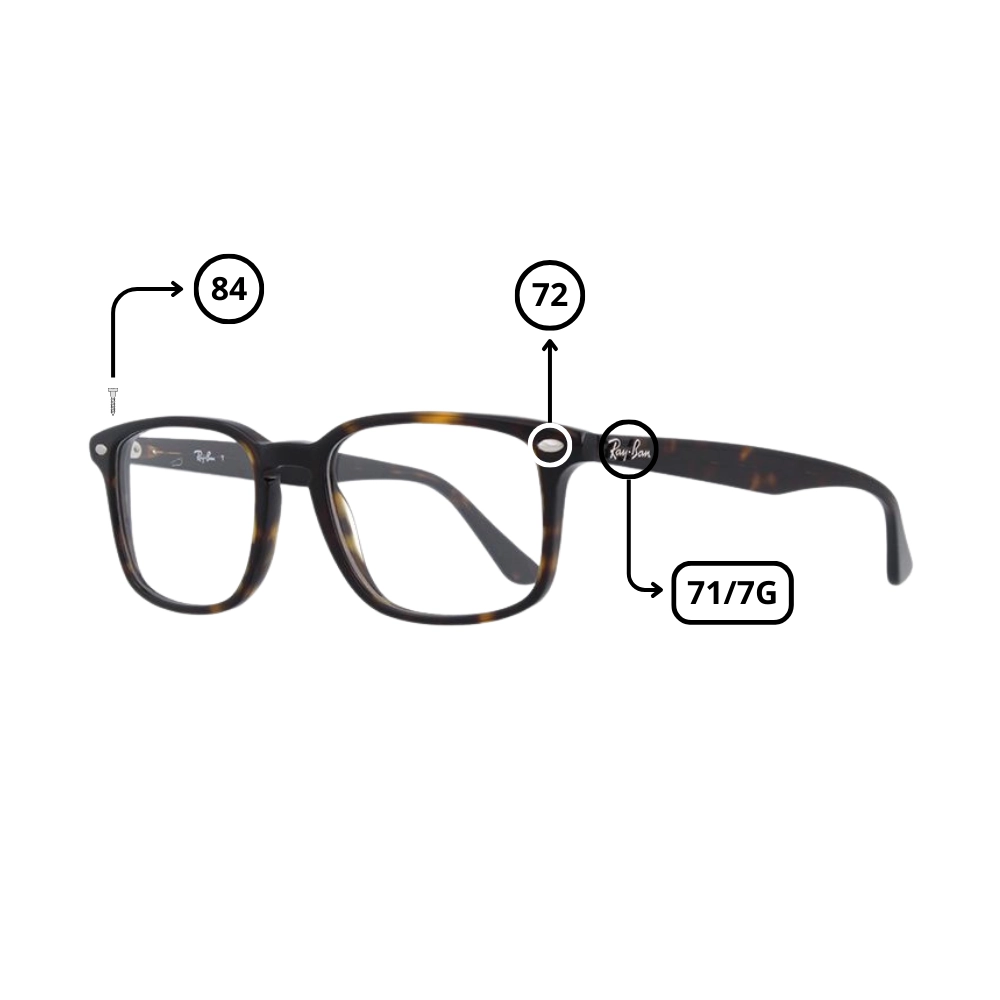 Peças de reposição Ray-Ban 5353 Originais
