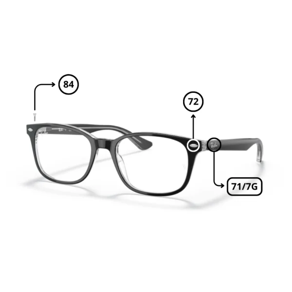 Peças de reposição Ray-Ban 5375 Originais