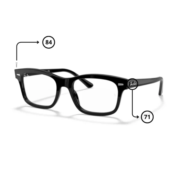 Peças de reposição Ray-Ban 5383 Originais
