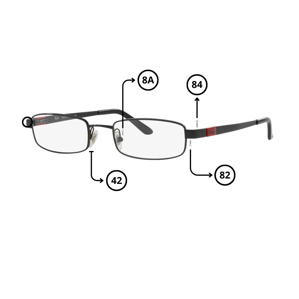 Peças de reposição Ray-Ban 6076 Originais