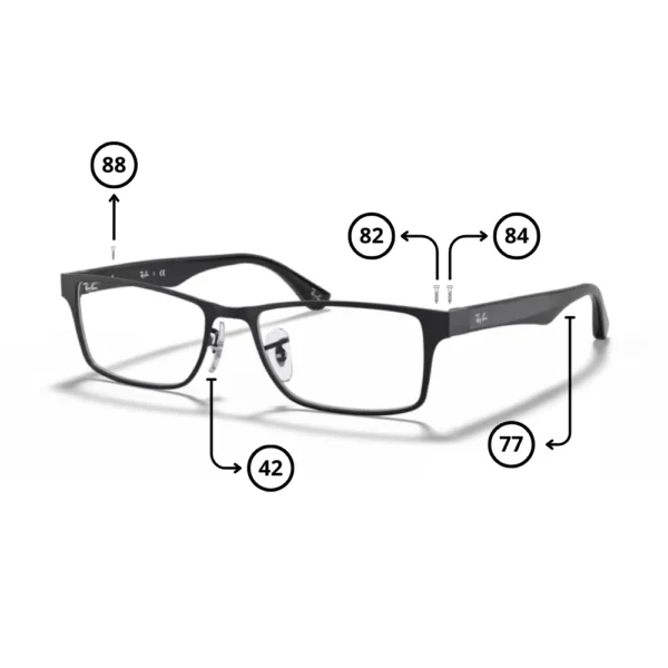 Peças de reposição Ray-Ban 6238 Originais
