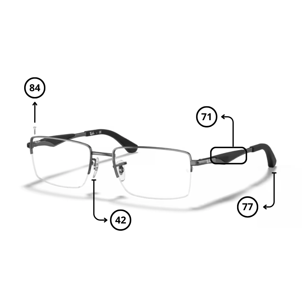 Peças de reposição Ray-Ban 6285 Originais