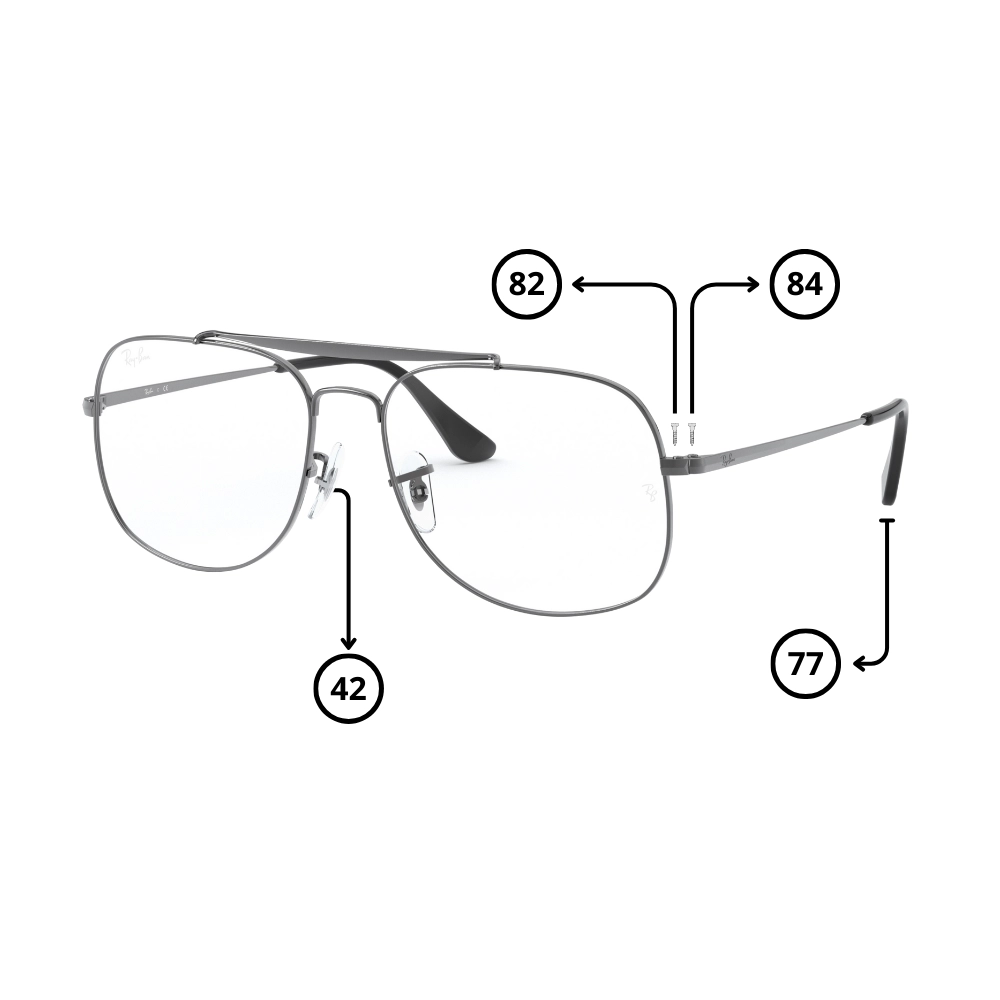 Peças de reposição Ray-Ban 6389 THE GENERAL Originais