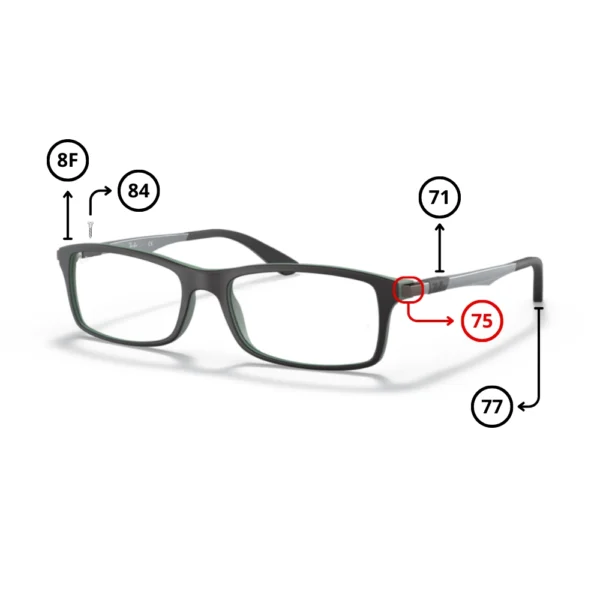 Peças de reposição Ray-Ban 7017 Originais